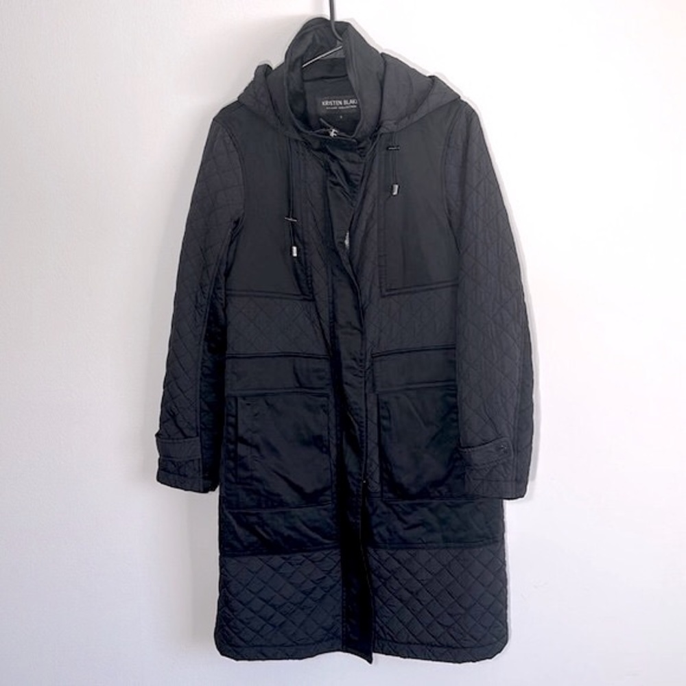 Kristen Blake Black Quilted Coat